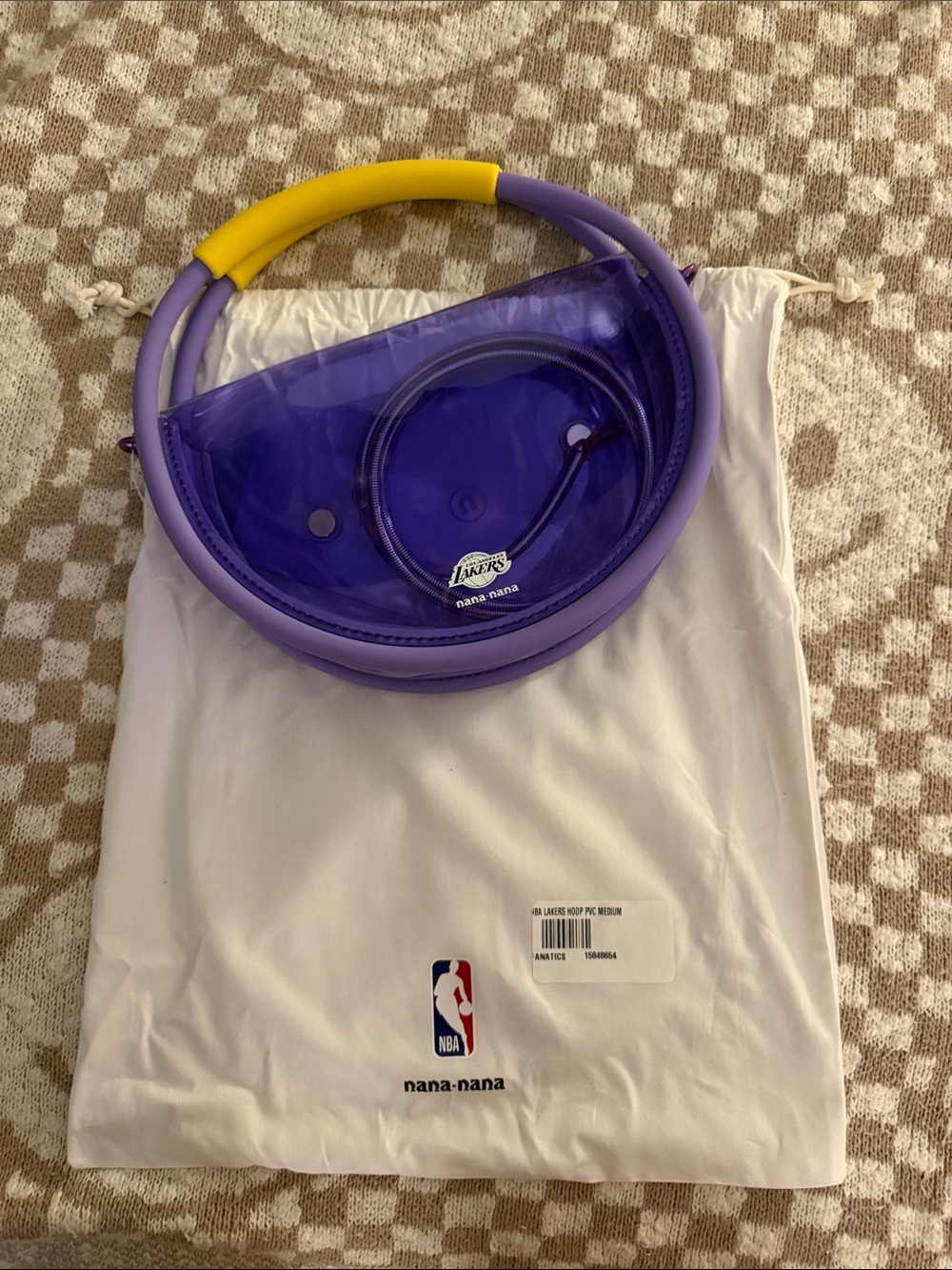 NBA Purple and Yellow Kids Clear Circle Bag